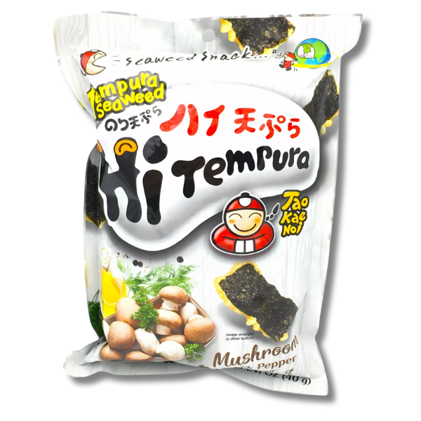 TAOKAENOI Tempura Algensnack Pilze und schwarzer Pfeffer 40 g
