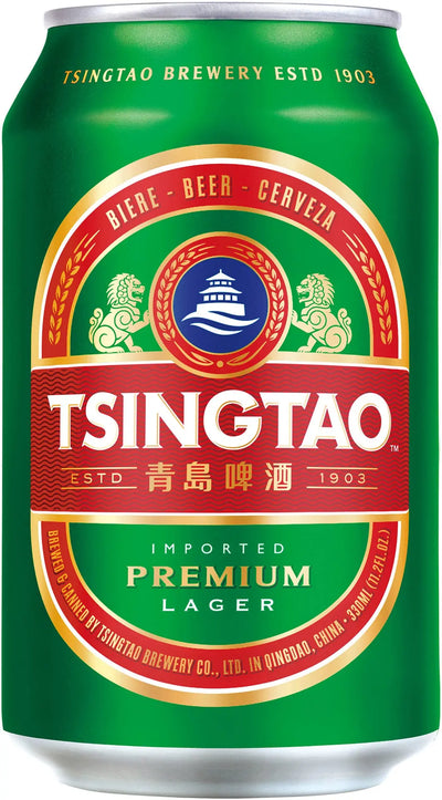 TSINGTAO Beer Can 4.7% Alc. 330ml (ONE-WAY)