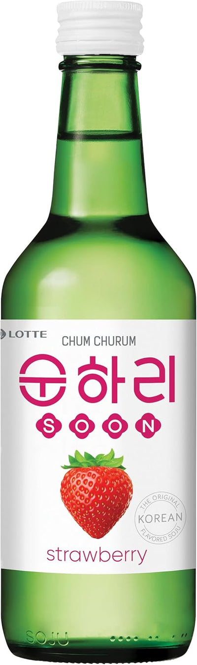 乐天初饮初乐烧酒草莓味 (12% Alc.) 350毫升