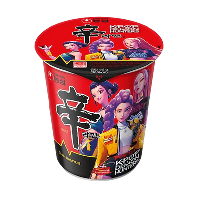 NUR 1 EURO K-Pop Demon Hunters x NONG SHIM Instant Cup Nudeln Shin Ramyun 68g - 3 Stück Max pro Bestellung