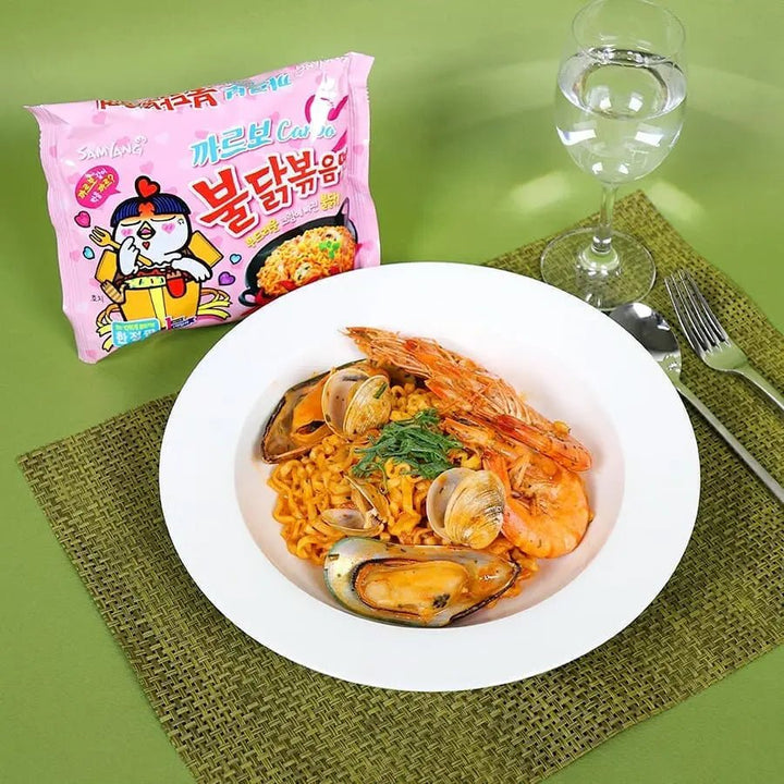 NUR 1 CENT SAMYANG Instant Nudeln Hot Chicken Carbonara 130g - 3 Stück Max pro Bestellung - MAOMAO