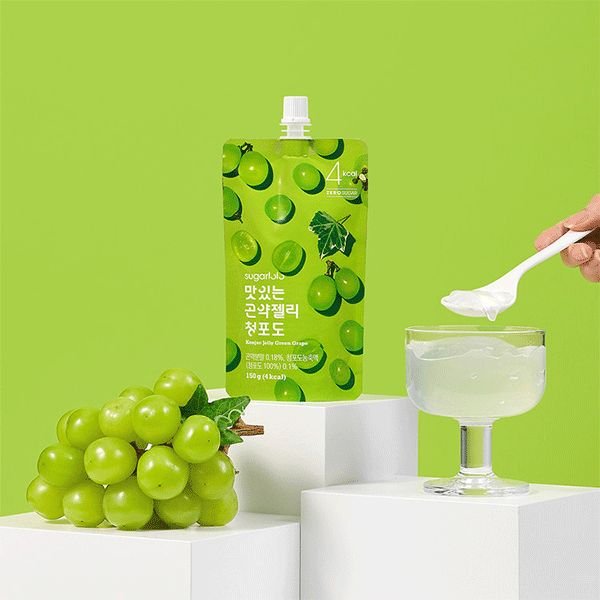 SUGARLOLO Konjac Jelly grüne Traube 150g - MAOMAO