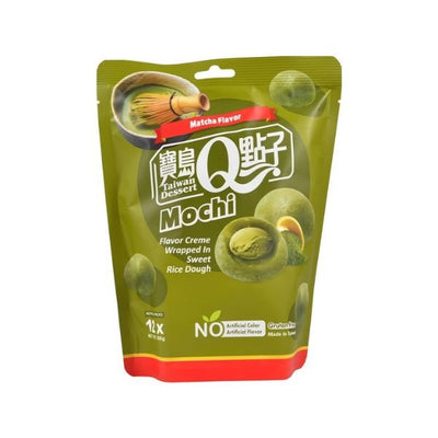 台湾甜点 Q 抹茶味麻糬 180克