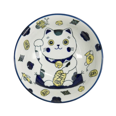 TOKYO DESIGN STUDIO 可爱招财猫碗 蓝色 (20.8 x 8 厘米)