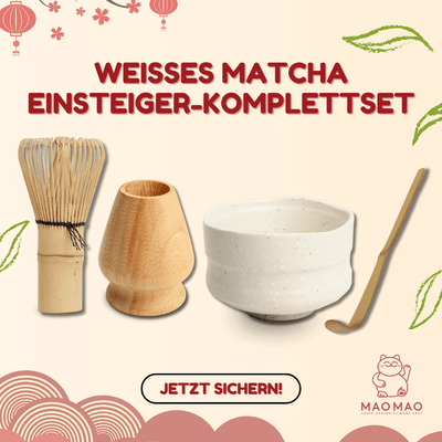 Weißes Matcha Einsteiger-Komplettset