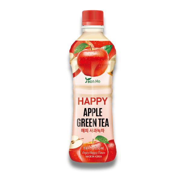 YEONHO Happy Apfel Grüner Tee 350ml (EINWEG) - MAOMAO