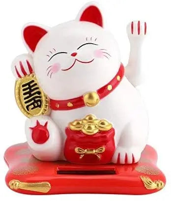 MAOMAO招财猫太阳能10.5cm
