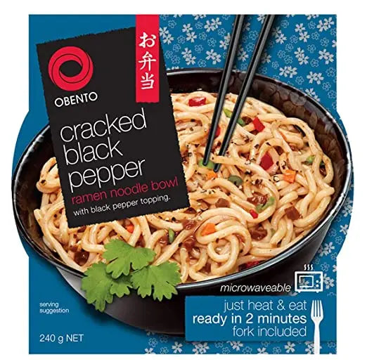 OBENTO Cracked Black Pepper Ramen 240g - MAOMAO