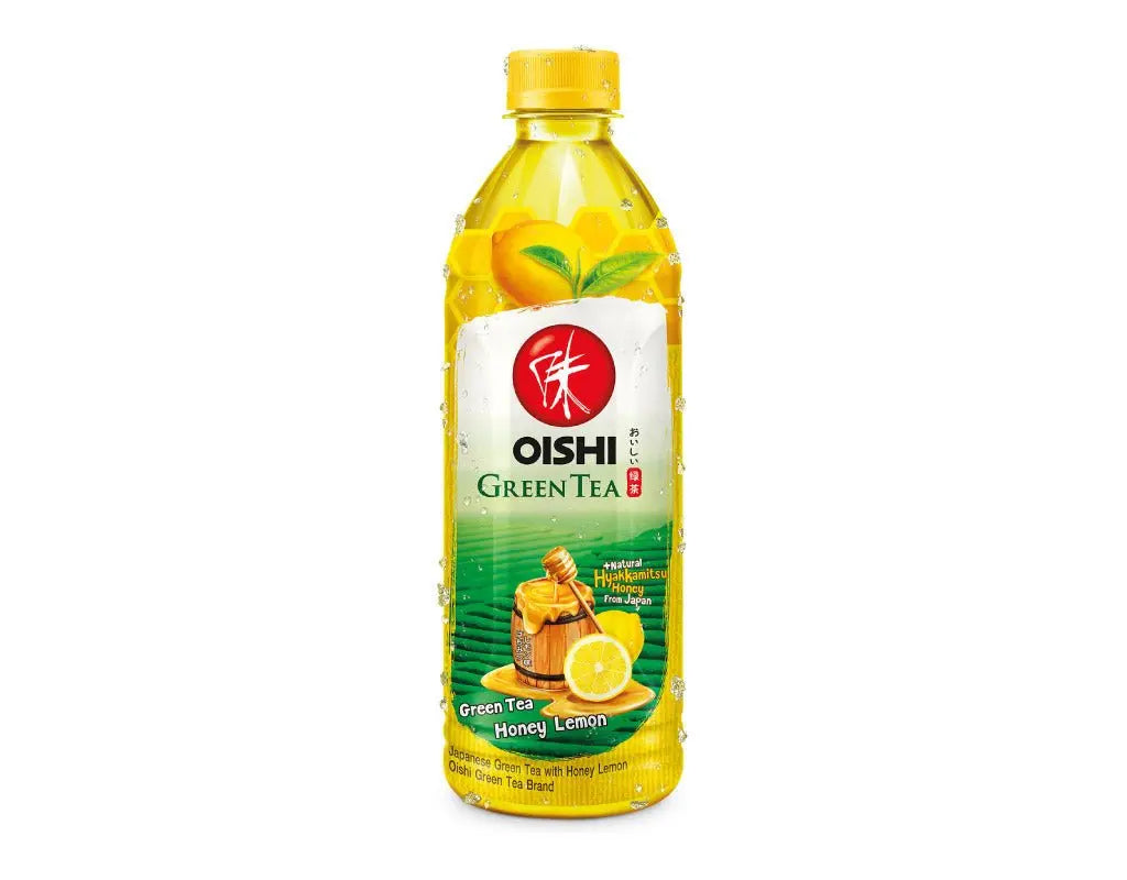 OISHI GrĂŒner Tee Honig-Zitrone 500ml - MAOMAO