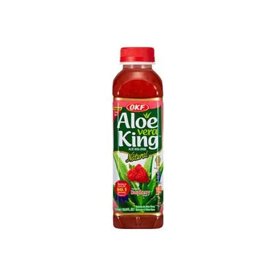 OKF Aloe Vera Drink Raspberry 500ml (DISPOSABLE)