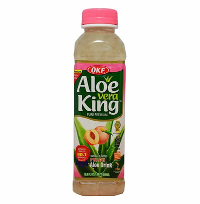 OKF Aloe Vera Drink Peach 500ml (DISPOSABLE)