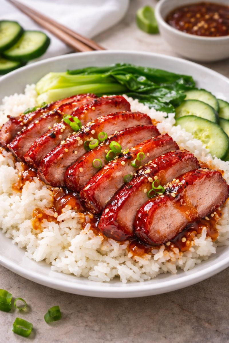 Char Siu mit Reis