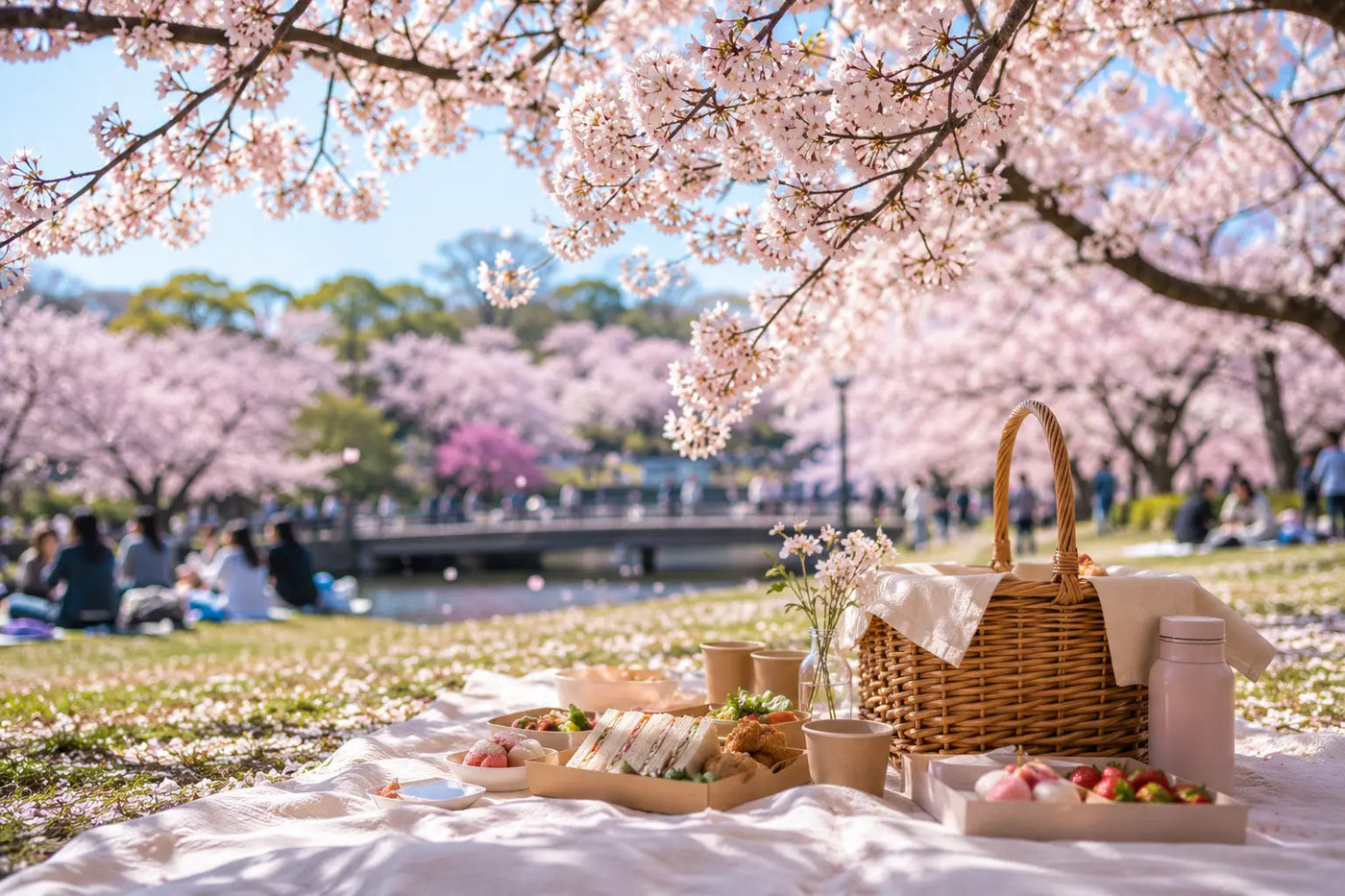 Hanami: Japans Kirschblütenfest – Picknick unter rosa Wolken