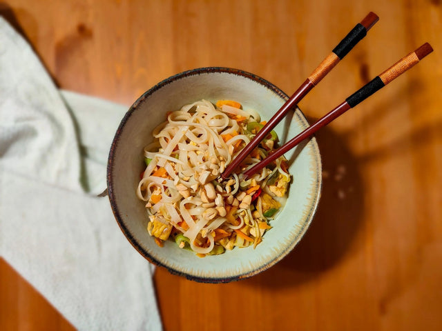 泰式炒河粉配豆腐