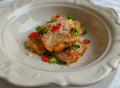 Rice paper dumplings with kimchi