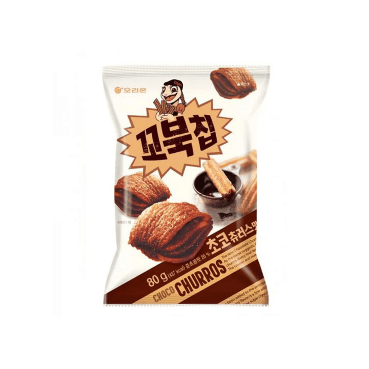 12x ORION Turtle Chips Schoko Churros Geschmack 80g Vorratsbox (Full Box) - MAOMAO