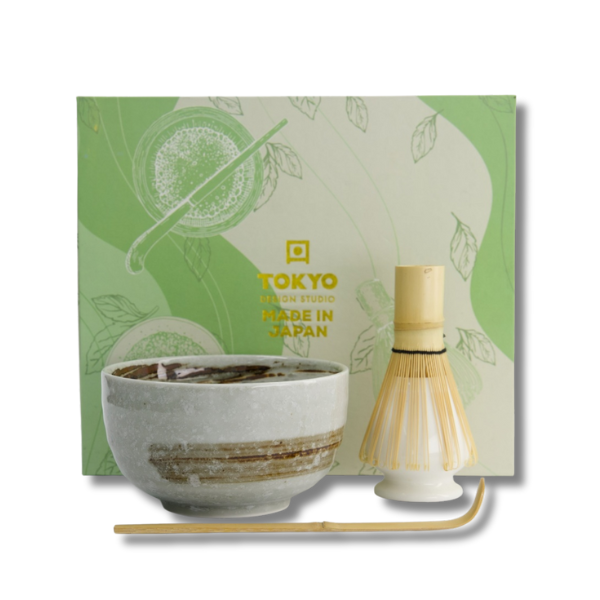 TOKYO DESIGN STUDIO Matcha Geschenkset „Naruto“ Braun 13×7 cm, 4-tlg.