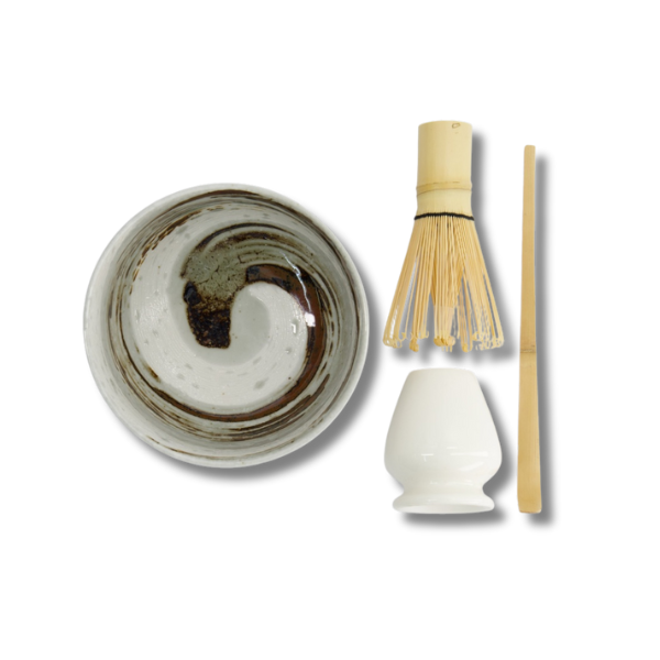 TOKYO DESIGN STUDIO Matcha Geschenkset „Naruto“ Braun 13×7 cm, 4-tlg.