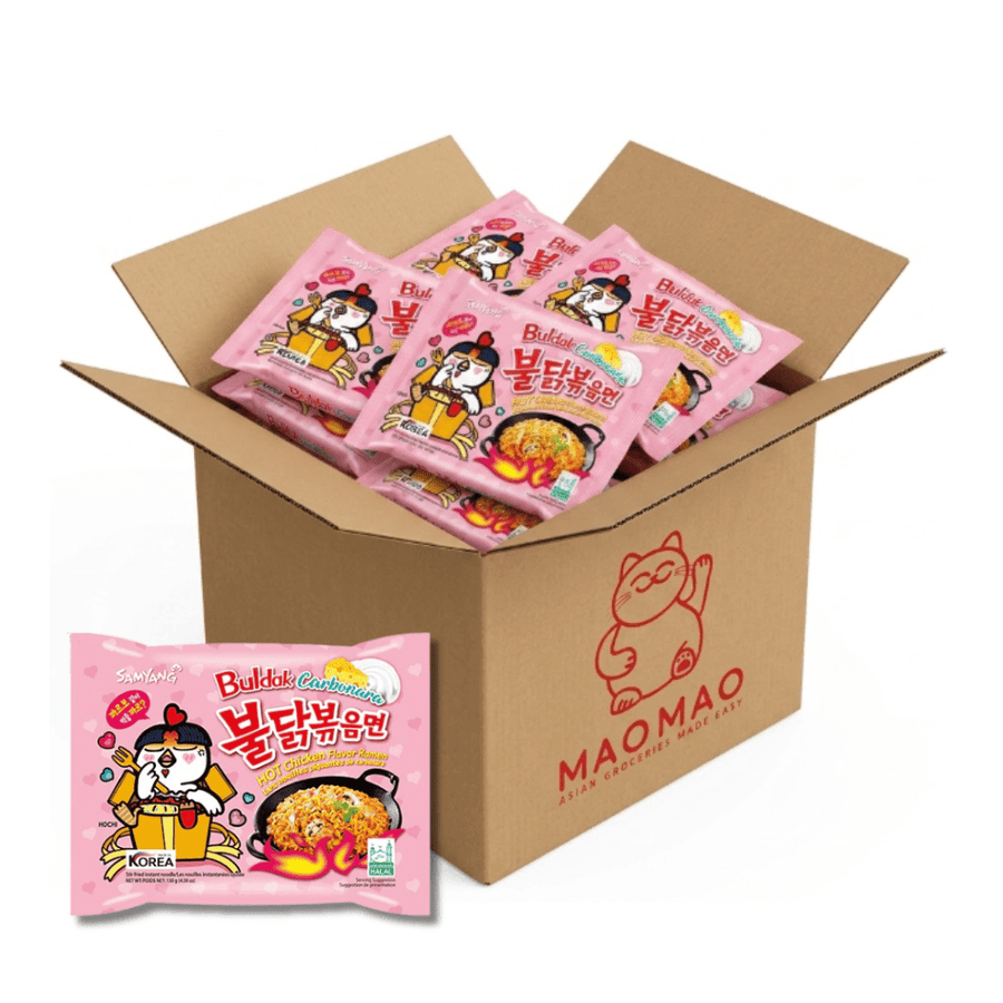 40x SAMYANG Instant Nudeln Hot Chicken Carbonara 130g Vorratsbox (Full Box) - MAOMAO