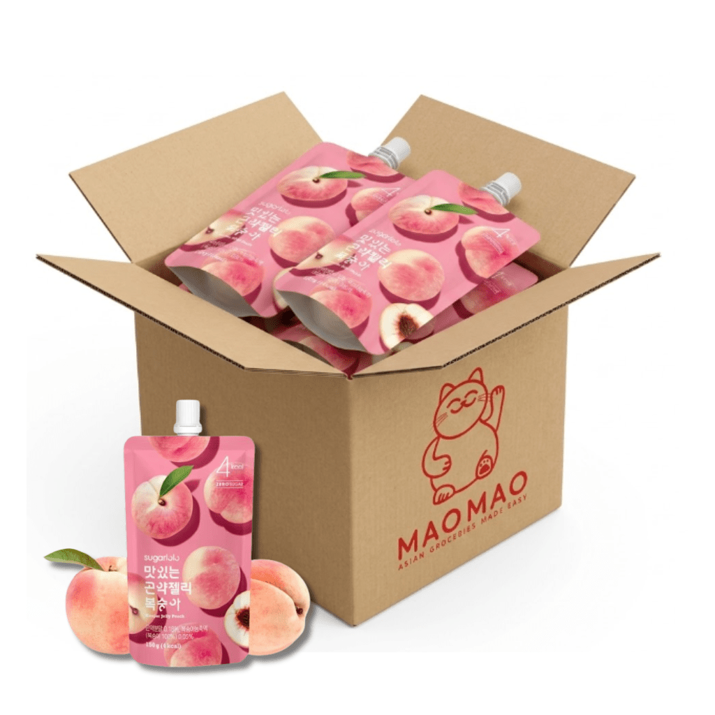 40x SUGARLOLO Konjac Jelly Pfirsich 150g Vorratsbox (Full Box) - MAOMAO