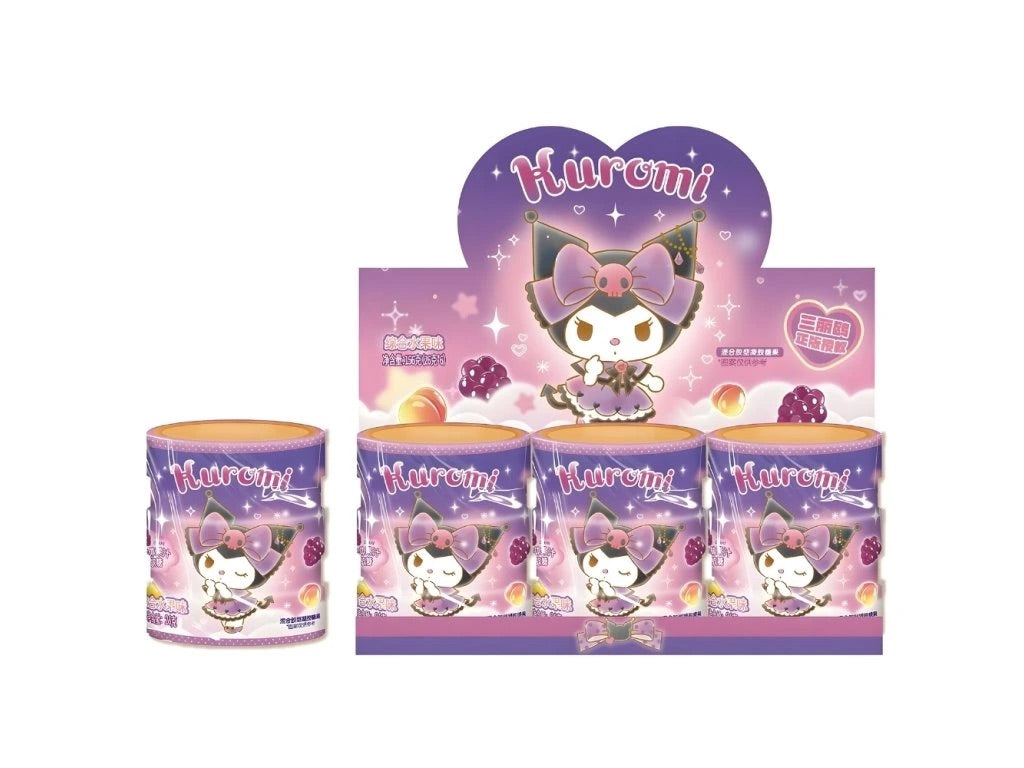 QI KUROMI Weintraube-Gummibonbons im Sparschwein 27g