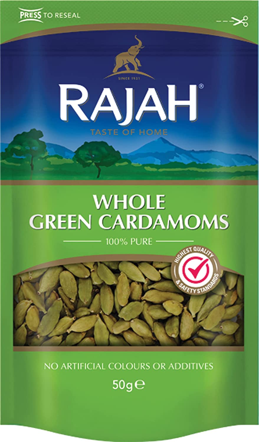 RAJAH cardamon (green, whole) 50g