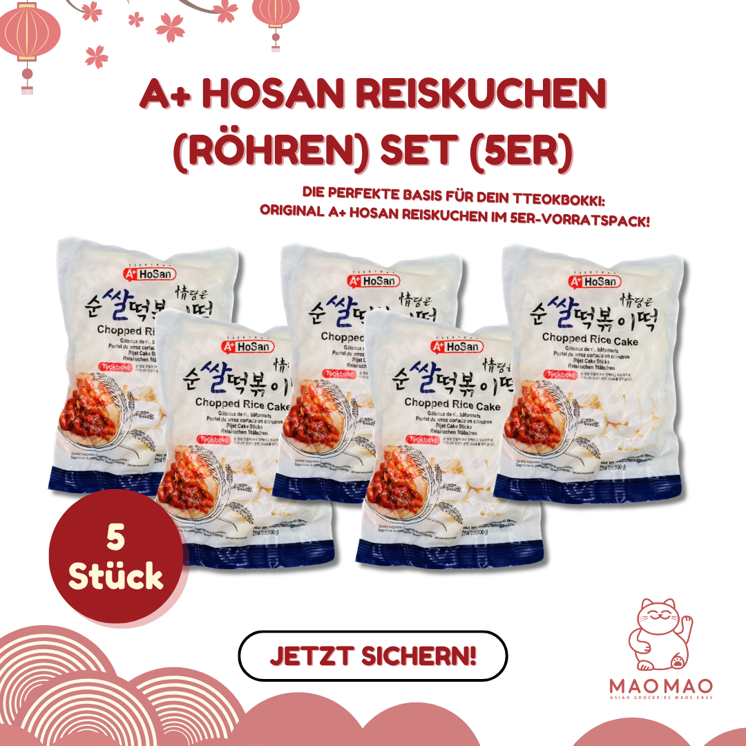 A+ HOSAN Reiskuchen (Röhren) Set (5er)
