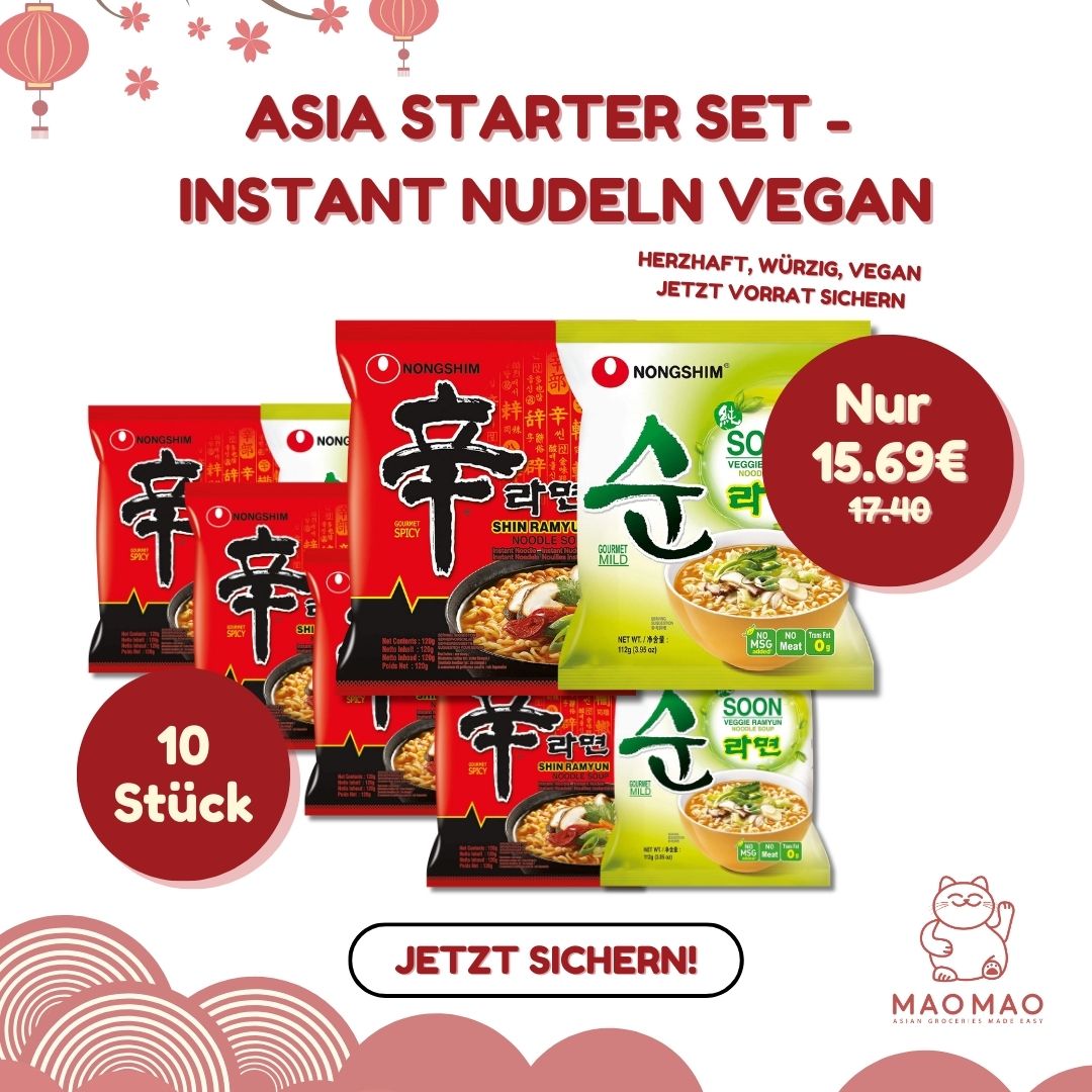 Asia Starter Set - Instant Nudeln Vegan