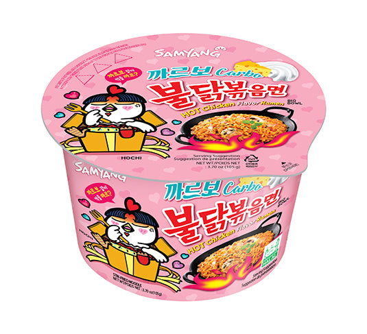 SAMYANG Instant Nudel Schüssel Hot Chicken Carbonara 105g