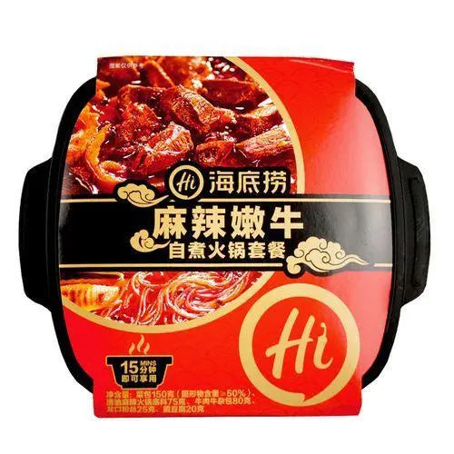 HAIDILAO selbsterhitzender Rindfleisch Hot Pot mit würzigem Aroma 370g Haidilao