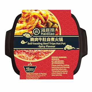 HAIDILAO selbsterhitztender Rindfleisch Hot Pot mit Kutteln 370g Haidilao