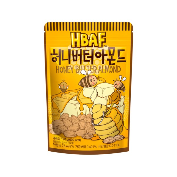 HBAF Mandeln Honig Butter 120g