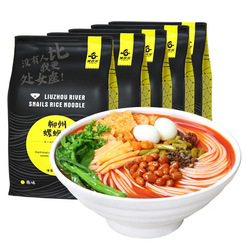 LUO ZHUANG YUAN Reisnudeln in Schneckensuppe (Familypack) 450g Luo Zhuang Yuan