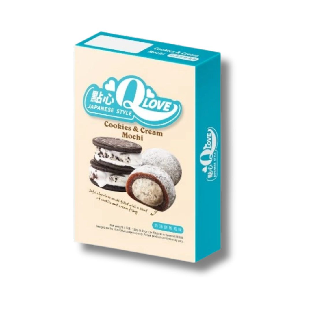 QLOVE Cookies & Cream Deluxe Mochi 180g