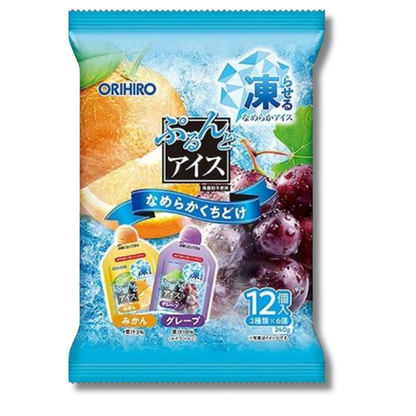 ORIHIRO Ice Jelly Orange und Traube 240g