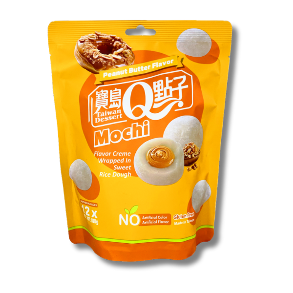 TAIWAN DESSERT Q Mochi Peanut Butter Flavor 180g