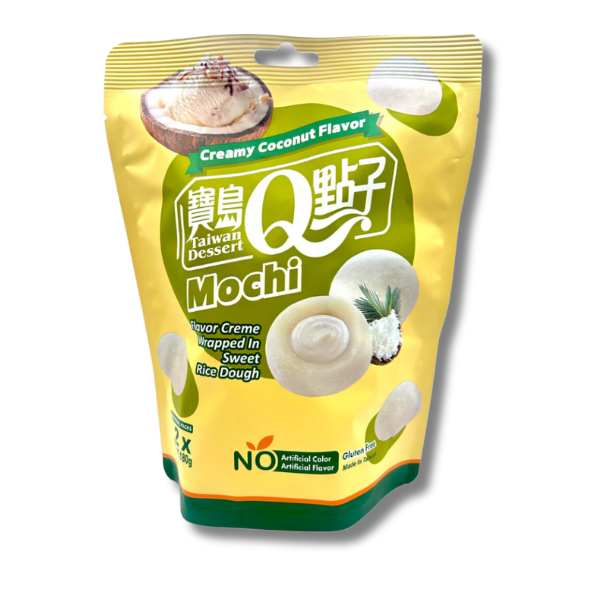 TAIWAN DESSERT Q Mochi Creamy Coconut Flavor 180g