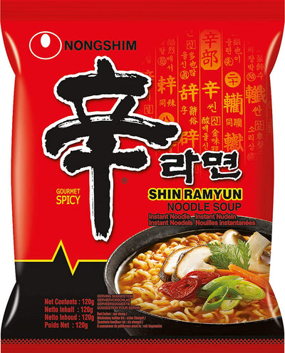 NUR 1 EURO NONG SHIM Instant Nudeln Shin Ramyun 120g- 3 Stück Max pro Bestellung