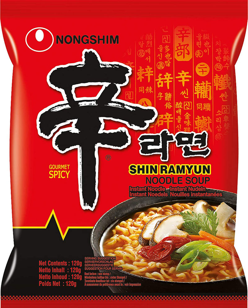 NUR 1 EURO NONG SHIM Instant Nudeln Shin Ramyun 120g- 3 Stück Max pro Bestellung