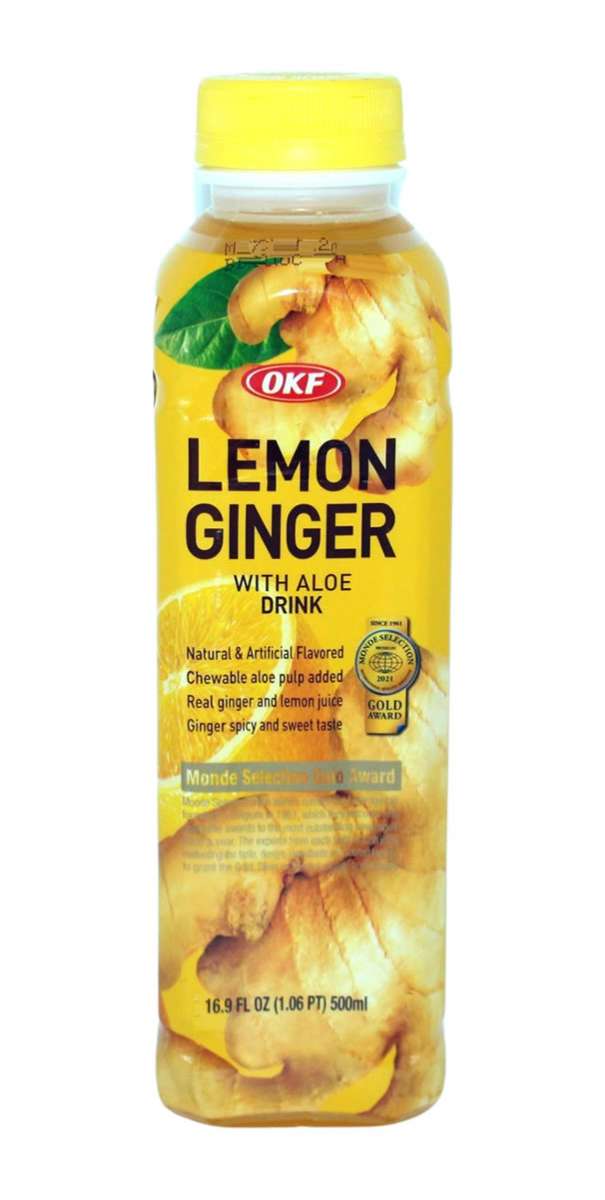 OKF Aloe Vera drink lemon-ginger 500ml