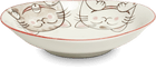 Ovale Schalen Drei Katzen Rot 19 cm x 22,5 cm x 4 cm Bild 1
