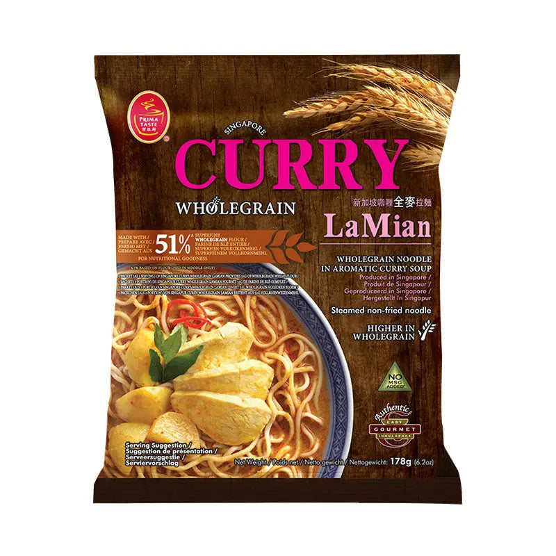 PRIMA TASTE Vollkorn-Curry La Mian 178g Prima Taste