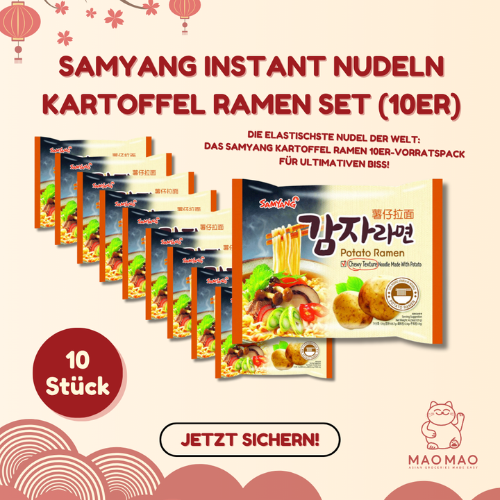 SAMYANG Instant Nudeln Kartoffel Ramen Set (10er)