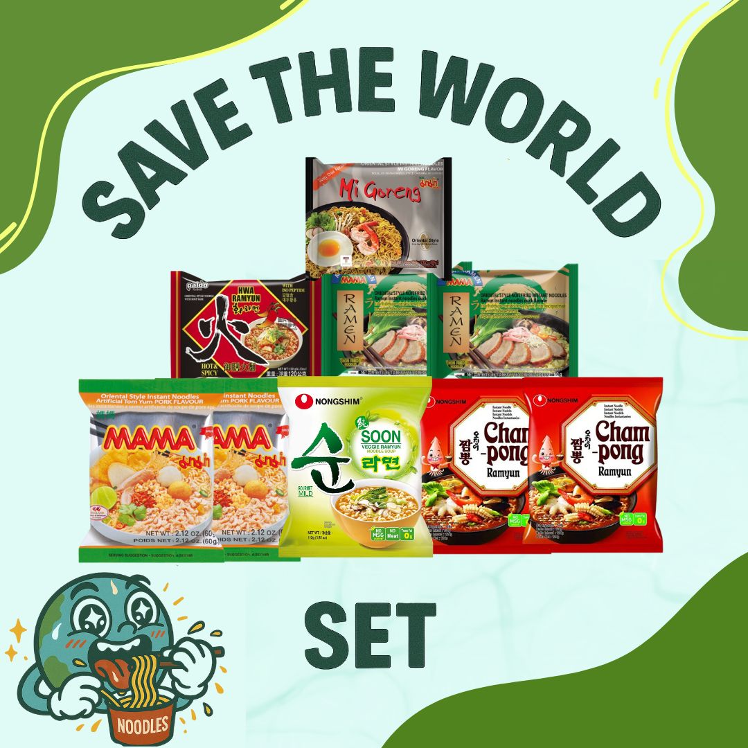 Save the World Set mit 9 Instantnudeln