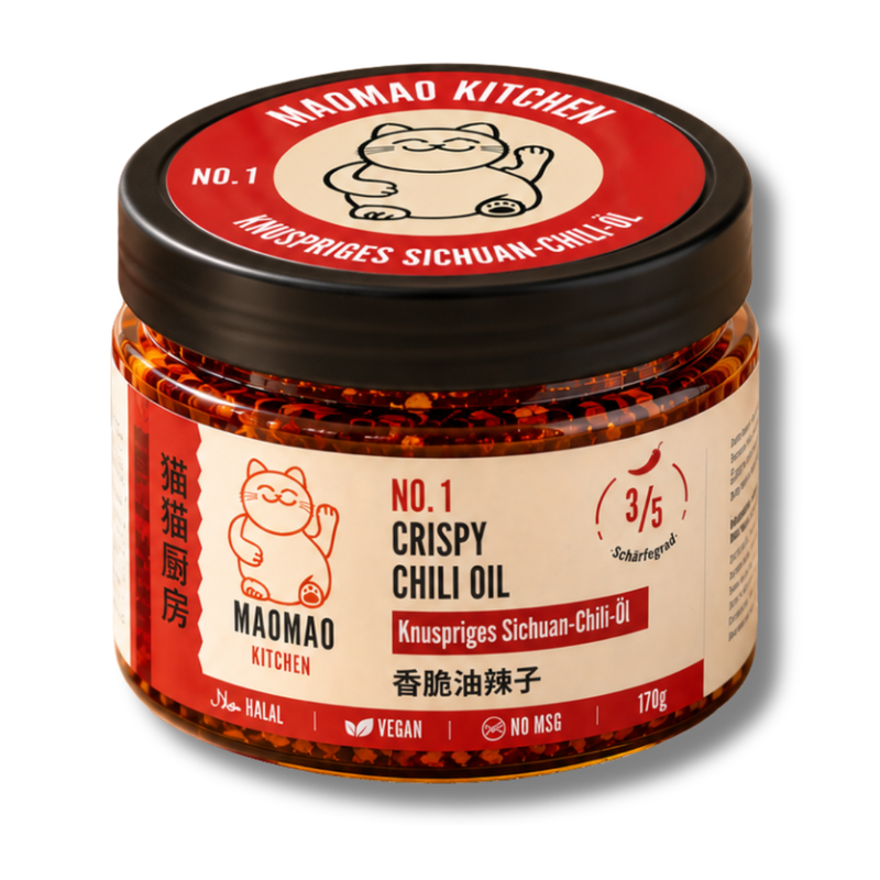 MAOMAO KITCHEN Knuspriges Sichuan-Chili-Öl 170g