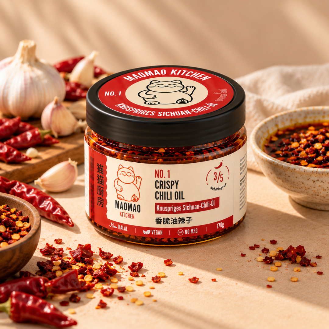 MAOMAO Kitchen – NO.1 Crispy Chili Oil mit getrockneten Chilis