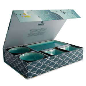 TOKYO DESIGN STUDIO Gläser-Sushi-Geschenkset Türkis (8-teilig)