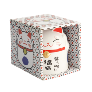 TOKYO DESIGN STUDIO Kawaii Glückskatze Tasse Blau – 8,7x10,2 cm / 350ml