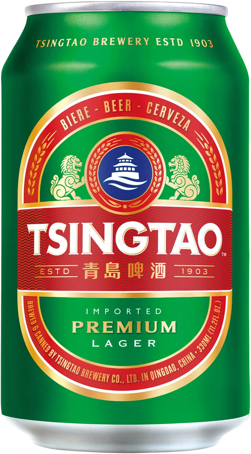 TSINGTAO Beer Can 4.7% Alc. 330ml (ONE-WAY)