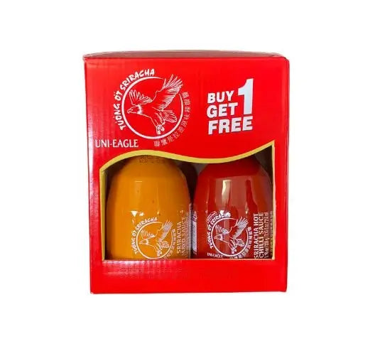 UNI EAGLE Duo Pack Sriracha Mayo 200ml & Scharfe Chili Sauce 210ml